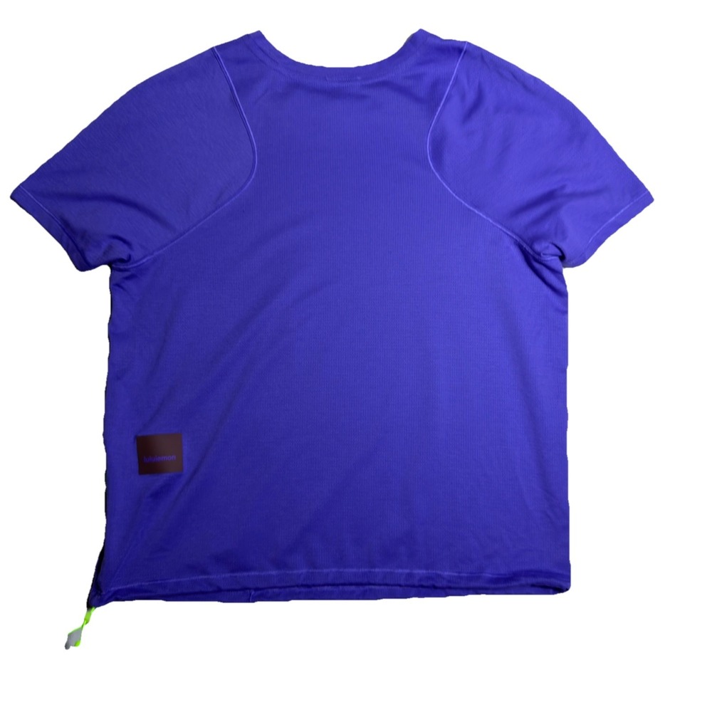 Lululemon Lightweight Cinched Hem Hiking T-Shirt Purple‎ Green Size 4 Gym Yoga